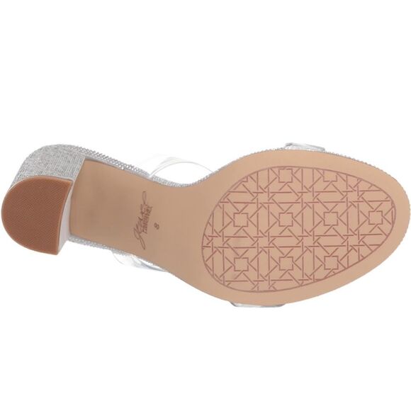 Jewel Badgley Mischka Lucero Block Heel Slide | Diamond-Studded Heels | size 7 - Picture 3 of 4